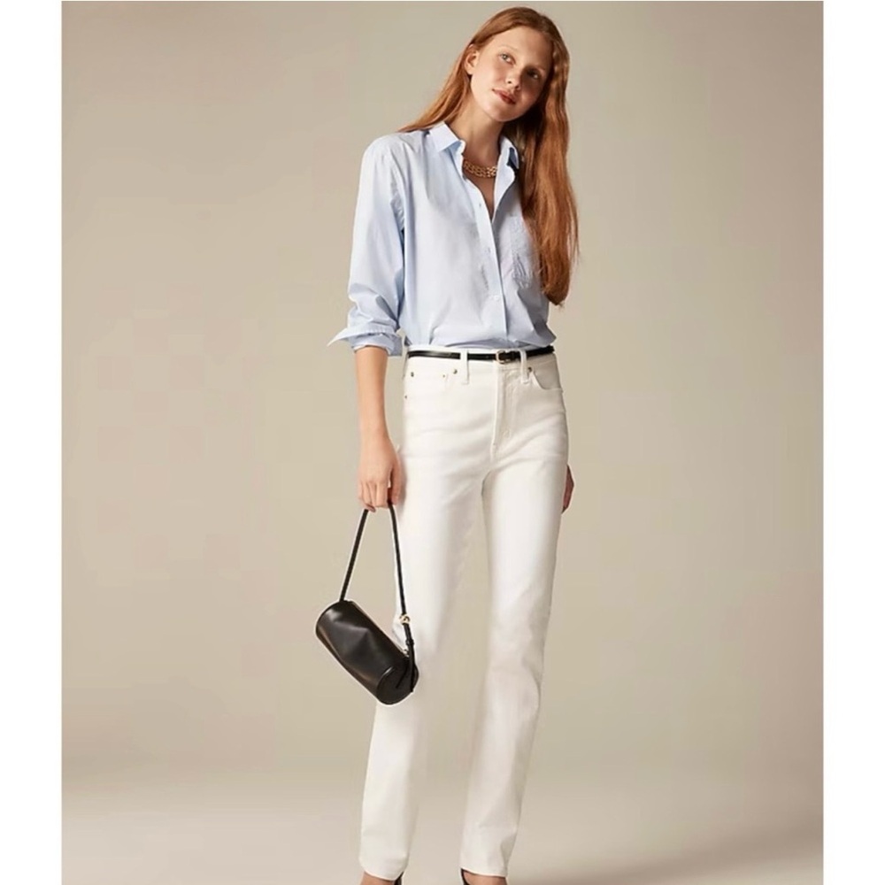 NWT J. Crew Slim-straight Jean White